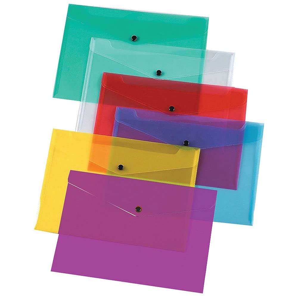 Q-Connect Polypropylene Document Folder A4 Assorted (Pack of 12) 4