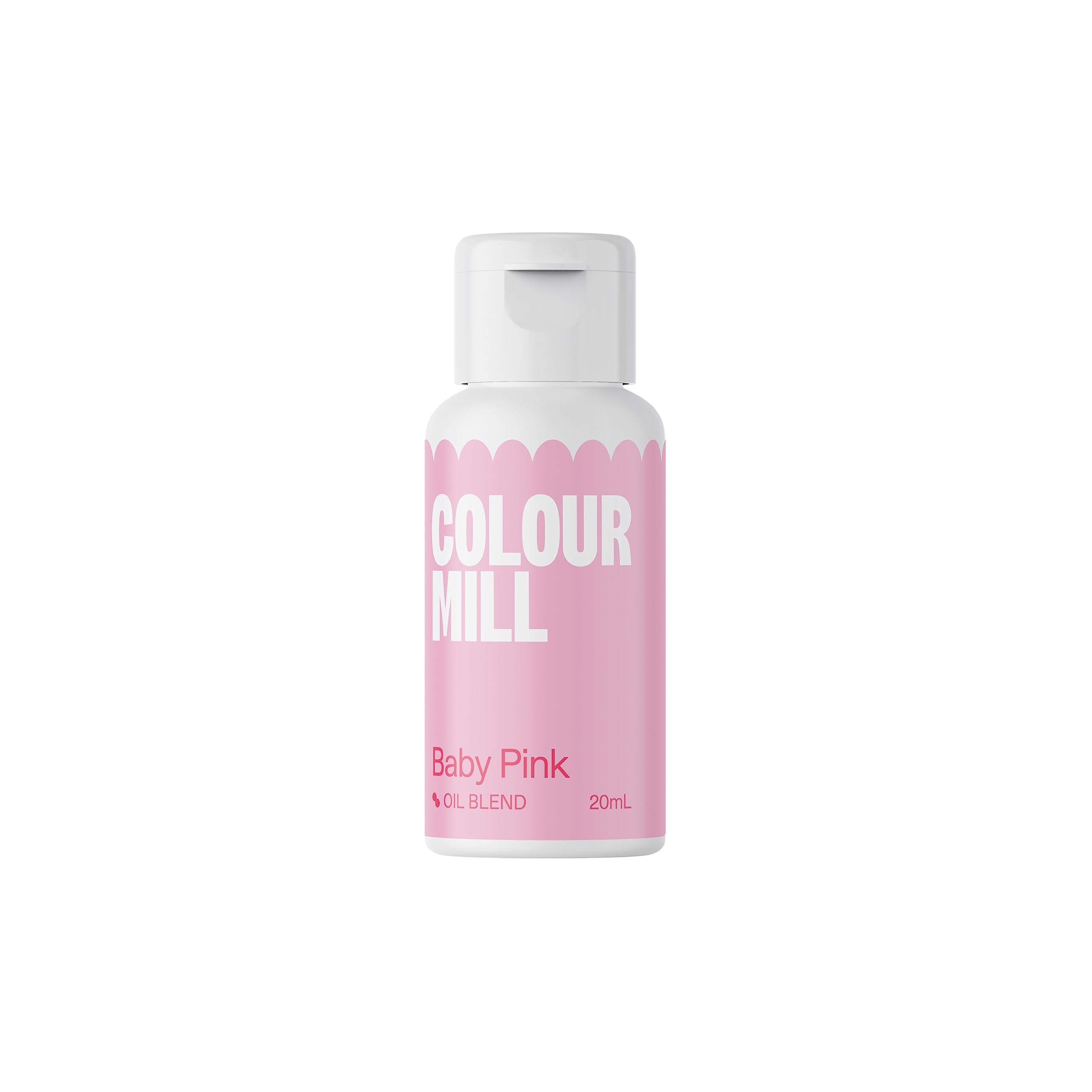 Colour Mill Oil Blend Food Colouring - Baby Pink, 20ml Oil-Based Baking Colouring