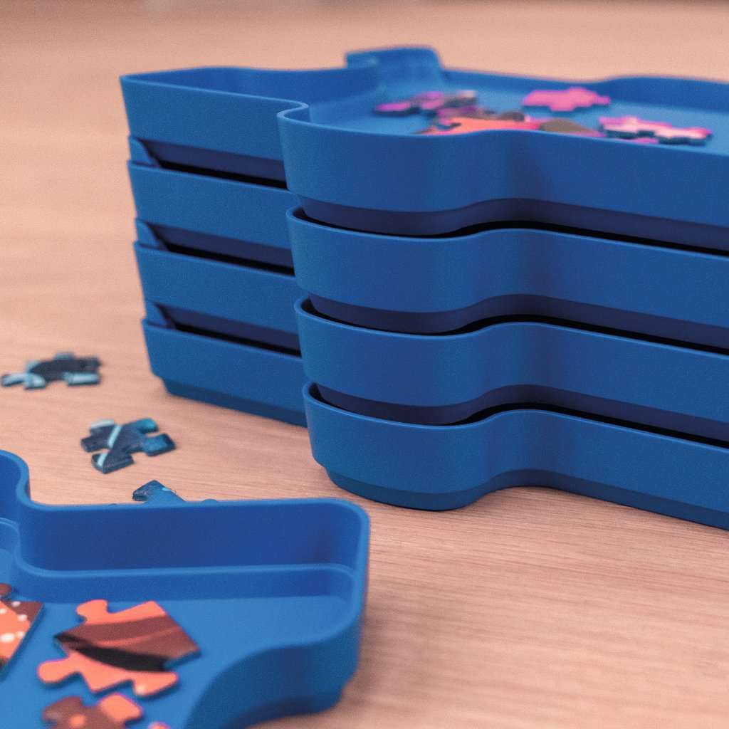 Ravensburger Puzzle Sort & Go Sorting Trays - 8 Stackable Trays for Jigsaw Organization 12