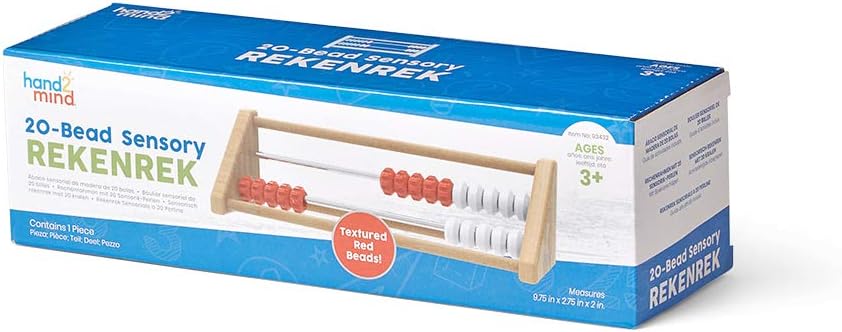 Learning Resources 20-Bead Sensory Rekenrek - Wooden Abacus for Kids Math Learning 5