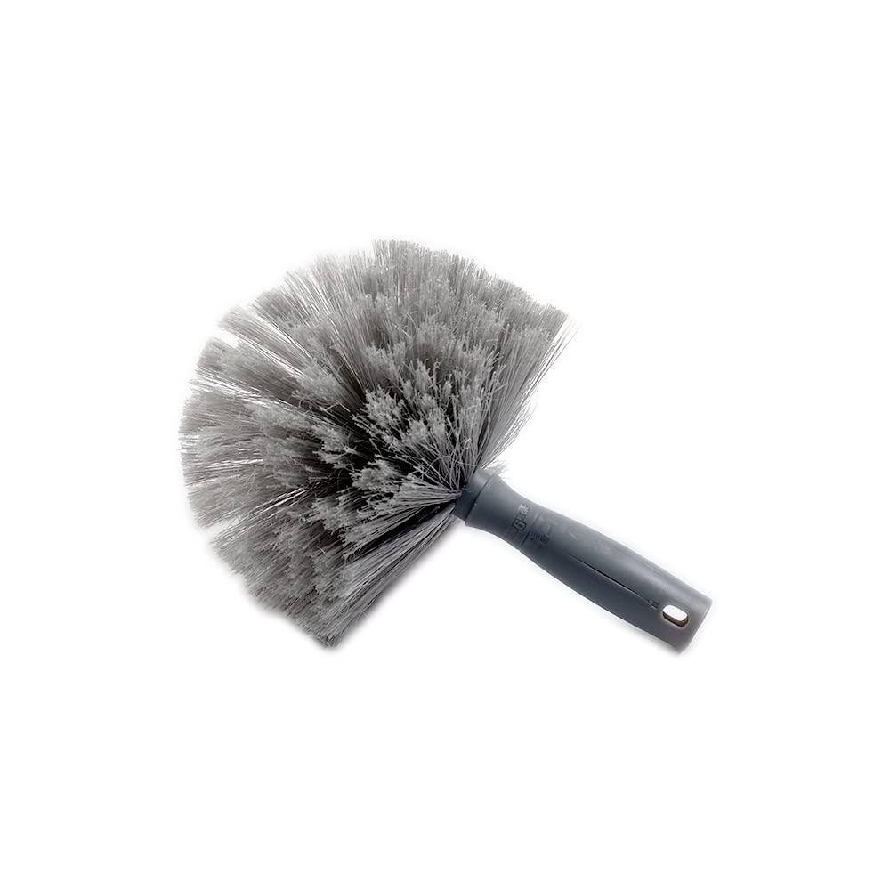 Unger StarDuster Cobweb Brush - Grey Dome-Shaped Duster for Walls, Corners & Ceilings