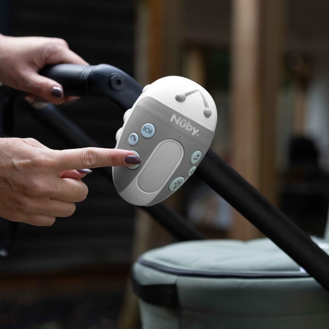 Nuby Jitterbug Pram Rocker - 3 Vibration Levels, 20 Soothing Sounds, Cry Sensor 3