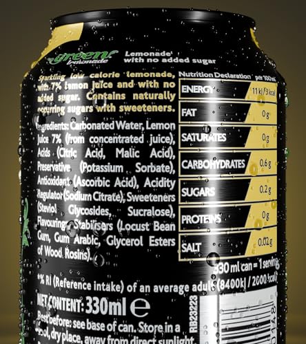 Green Cola - Green Lemonade Sparkling Drink (4 x 330ml) 9