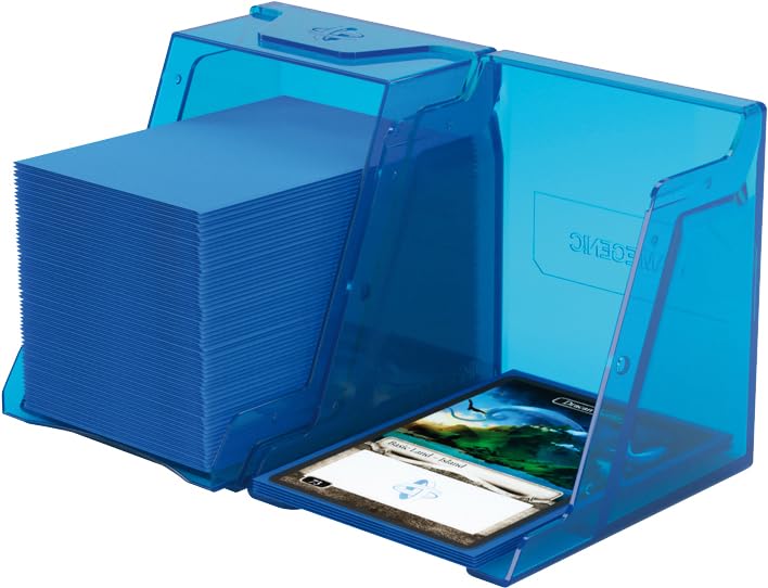 Gamegenic Bastion 100+ XL Deck Box - Blue | Holds 100+ Double-Sleeved Cards | Lockable 5