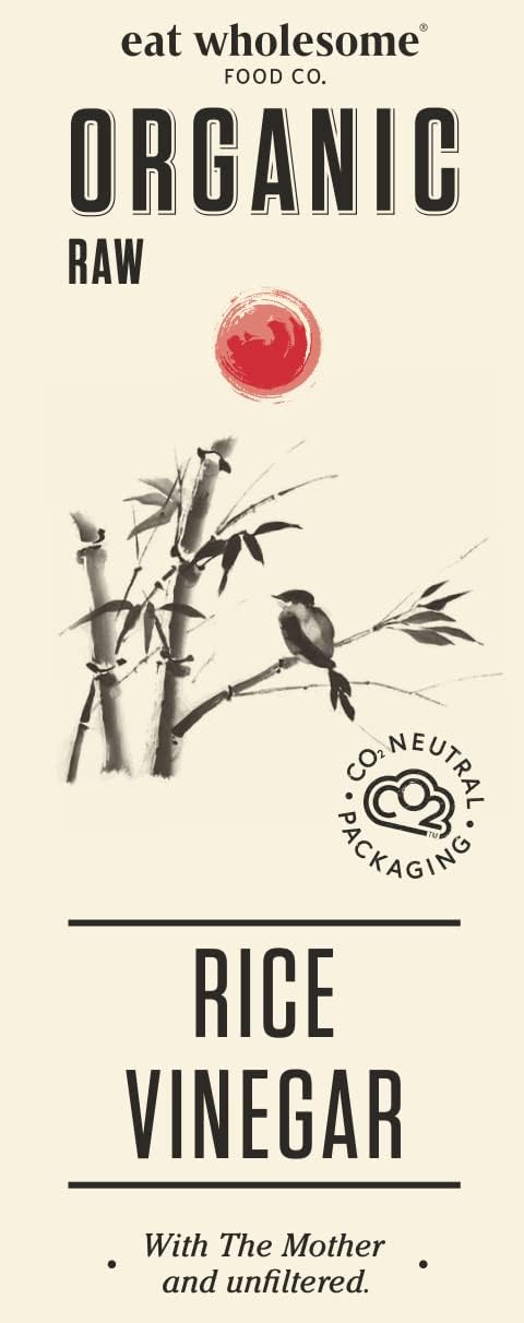 Eat Wholesome Organic Raw Rice Vinegar Unfiltered with The Mother, 500 ml