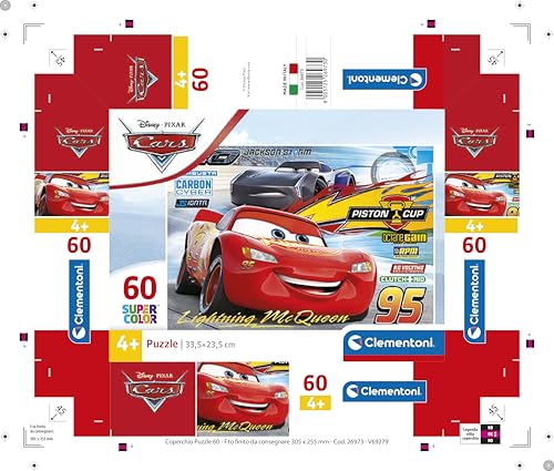 Clementoni Disney Cars 60-Piece Puzzle for Kids 8