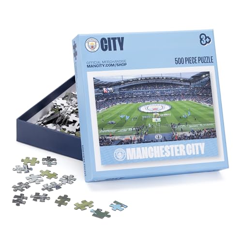 Official Manchester City FC 500-Piece Jigsaw Puzzle - Etihad Stadium Collectible for Kids & Fans 3