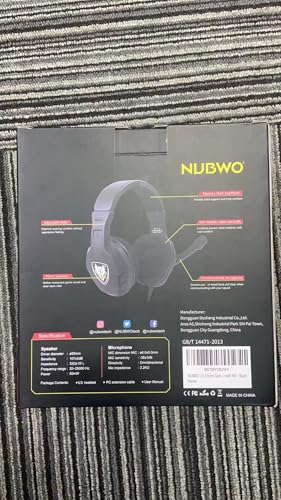 NUBWO U3 3.5mm Gaming Headset for PC, PS4, PS5, Xbox One, Nintendo Switch, Laptop 11