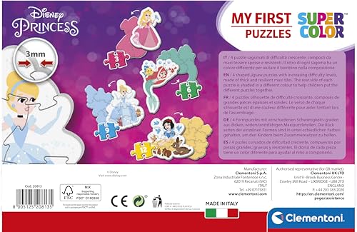 Clementoni My First Puzzle - Disney Princess 3-6-9-12 Piece Jigsaw Set 7