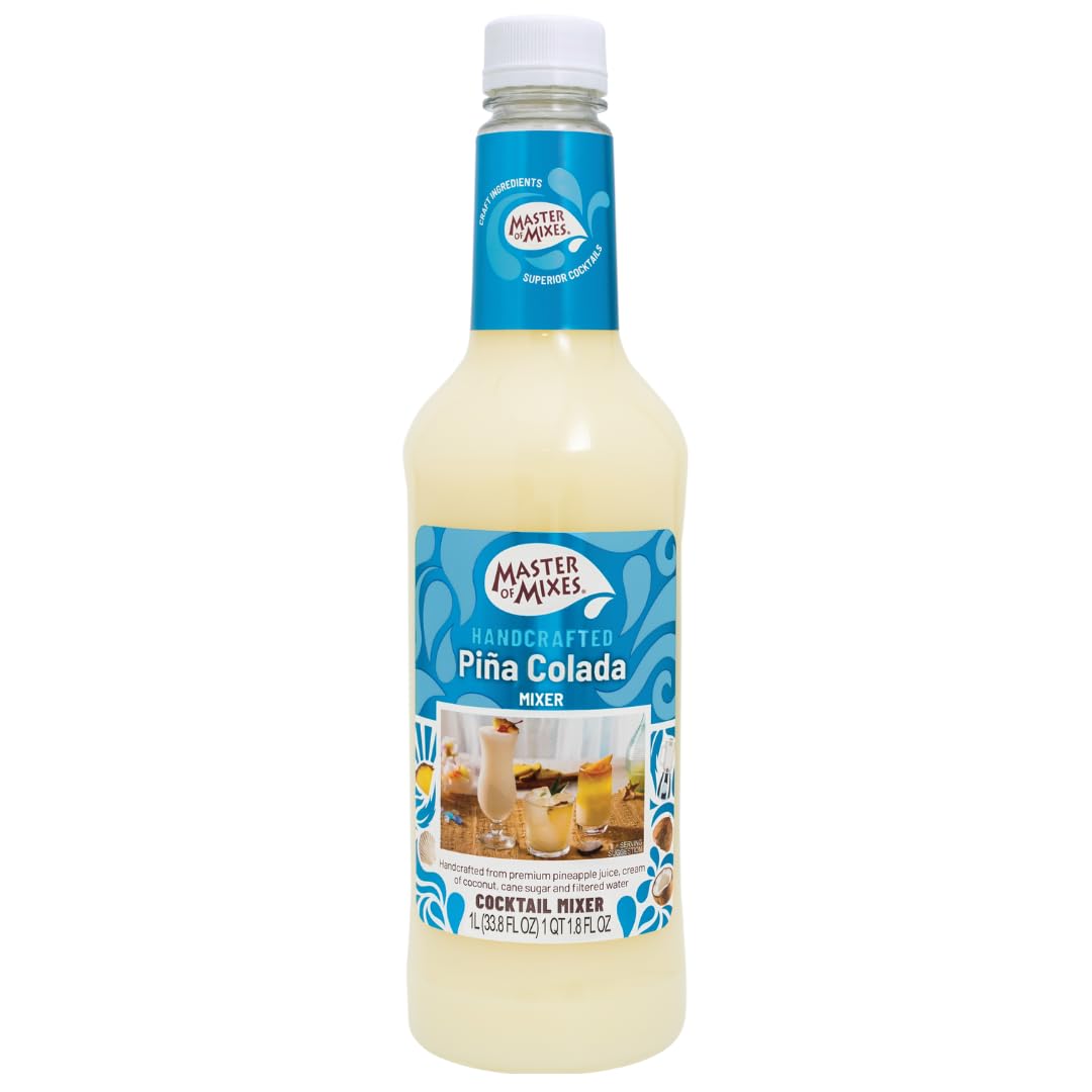 Master of Mixes Pina Colada Cocktail Mixer - 1 Litre | Serves 10 Drinks | Vegan, Gluten-Free