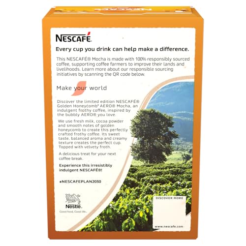 NESCAFÉ Aero Golden Honeycomb Mocha - 7 Sachets Instant Coffee Drink 4