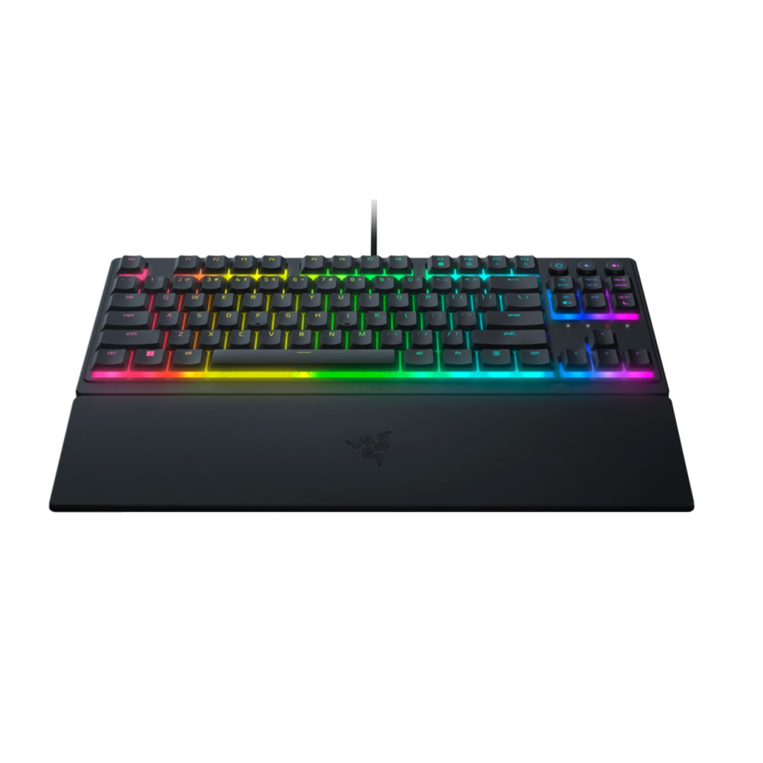 Razer Ornata V3 Tenkeyless Gaming Keyboard - Mecha-Membrane Switches, RGB Backlighting, Magnetic Wrist Rest, UK Layout