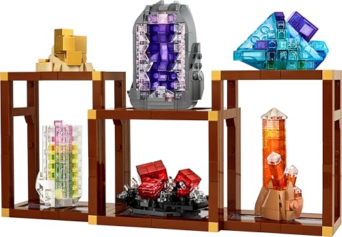 LEGO Ideas Mineral Collection Building Set - 880-Piece Adult Craft Kit with 6 Mineral Models 9