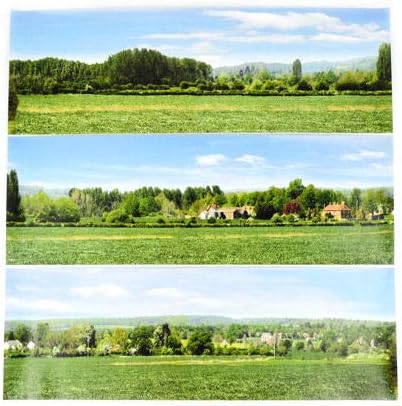 Gaugemaster Open Field Large Photo Backscene for Model Railway (2744 x 304mm) GM703