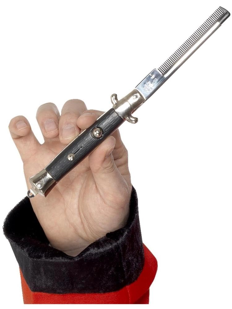 Smiffys 50s Style Teddy Boy Flick Comb, Black