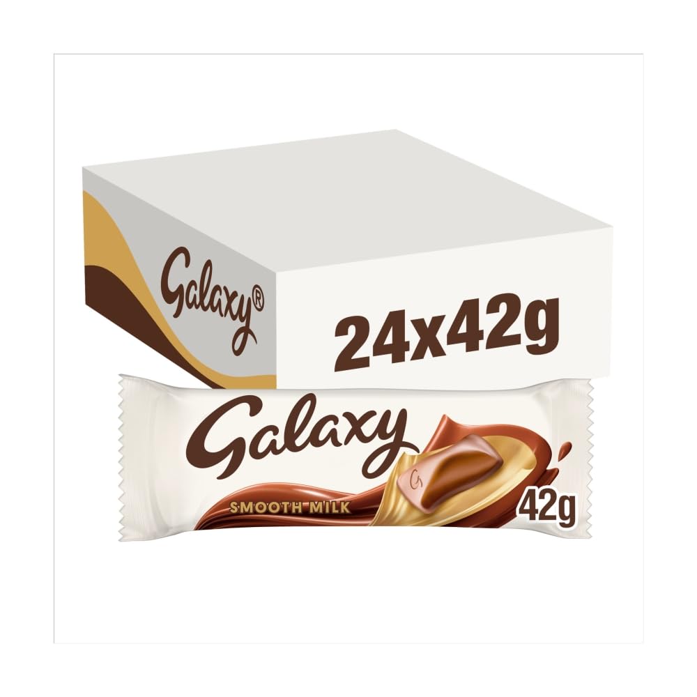 Galaxy Smooth Milk Chocolate Bar, 24 x 42 g