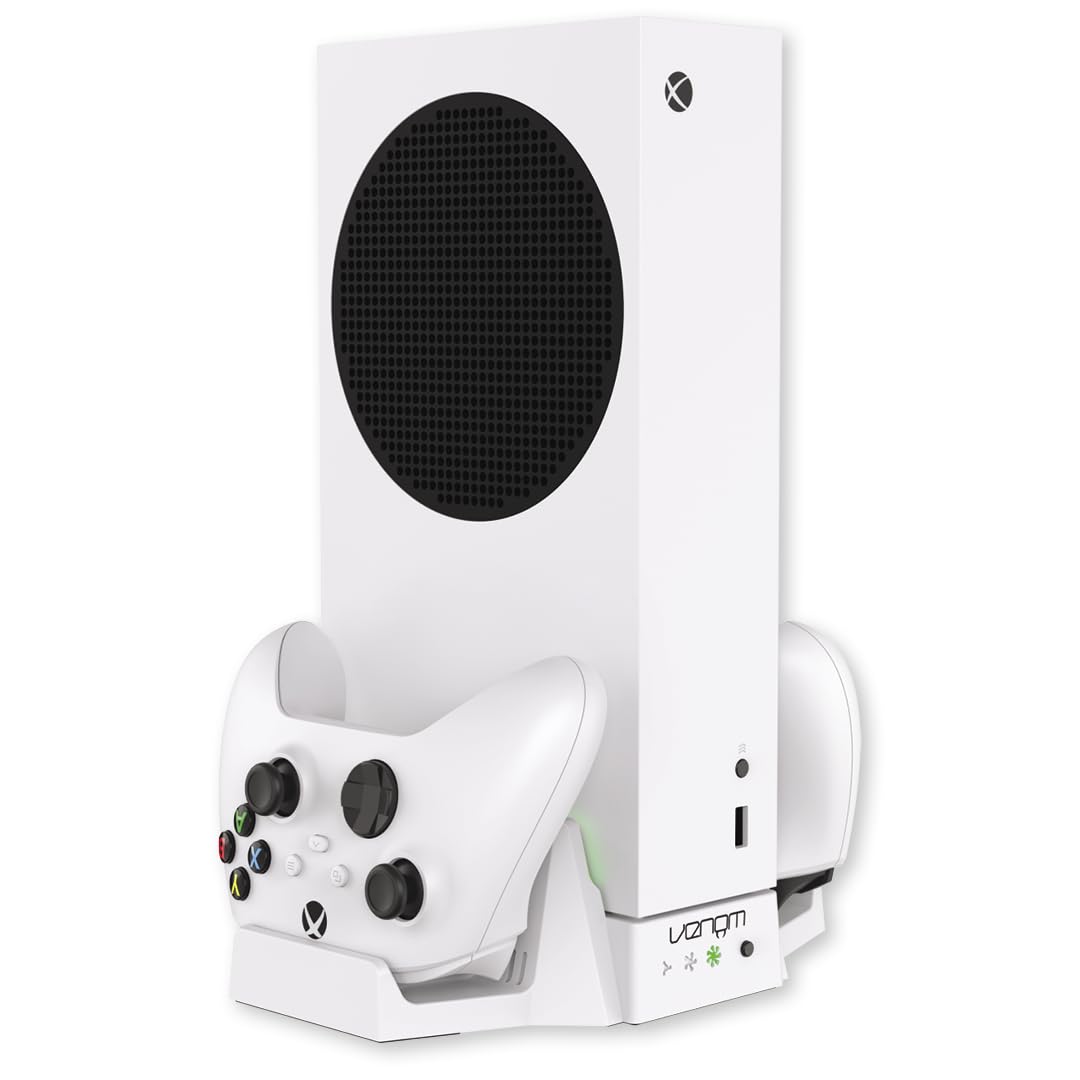 Venom Cool & Charge Vertical Stand for Xbox Series S with Controller Charging and Cooling Fans 7