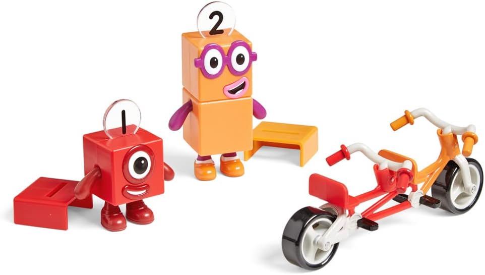 Numberblocks One and Two Bike Adventure - Tandem Bike Playset for Ages 3-7 4