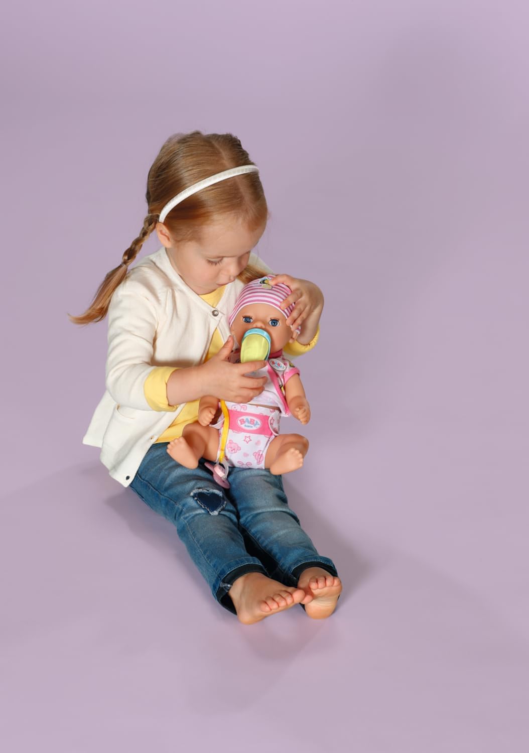 BABY born Little Magic Girl 36cm Doll with 7 Lifelike Functions - No Batteries Required