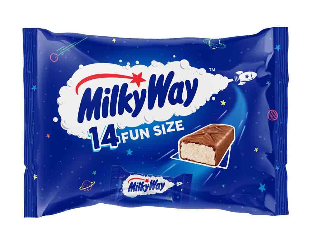 Milky Way Fun Size Chocolate Bars - Halloween Party Bag Filler, 15.5 oz Multipack