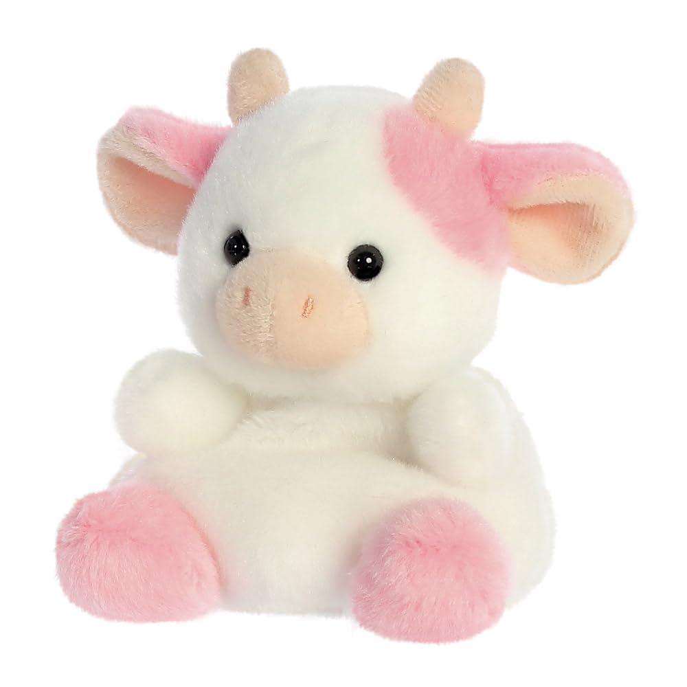 Aurora Palm Pals Barn - Belle Strawberry Cow Soft Toy 3