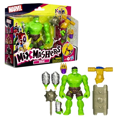 Marvel Press MixMashers Hulk Custom Deluxe Action Figure with Thanos Parts | 5-inch Scale | Ages 4+ 13