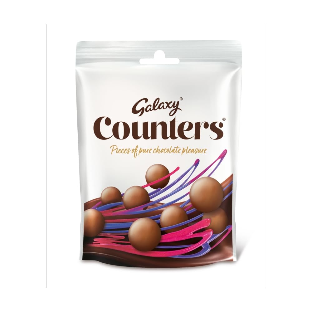 Galaxy Counters Chocolate Pouch Bulk Box, Milk Chocolate, Kosher Certified, 15 x 112g 3