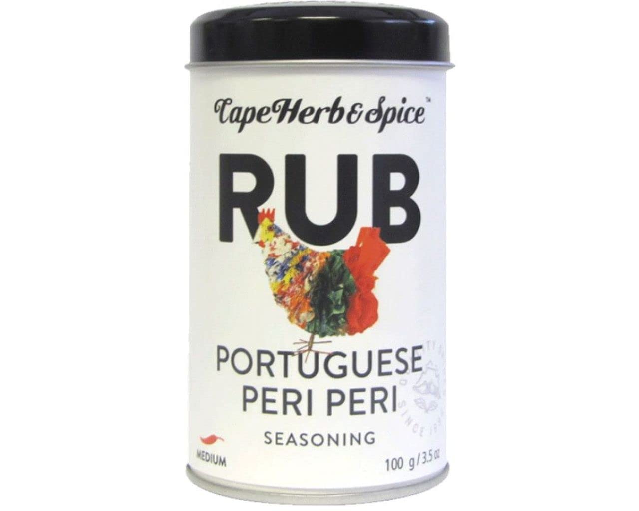 Cape Herb & Spice - Portuguese Peri Peri Seasoning Condiment, Chilli Rub 100g