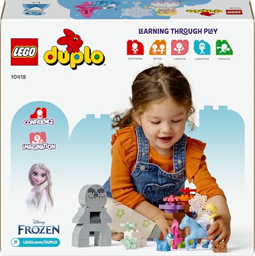 LEGO DUPLO Disney Elsa & Bruni in the Enchanted Forest - Building Set for Toddlers 2+ 16