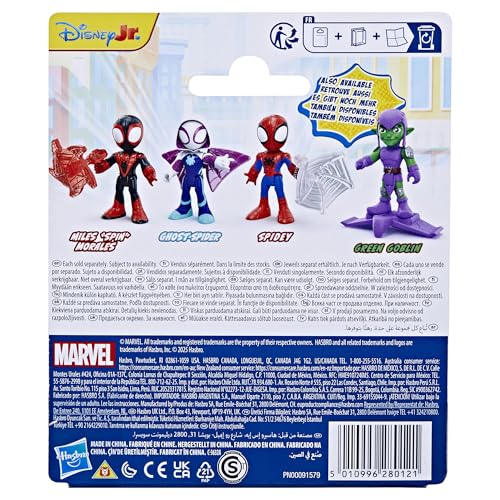 Spidey and His Amazing Friends Marvel Spidey Action Figure with Web Accessory - 3 Inch Poseable Toy for Ages 3+ 4
