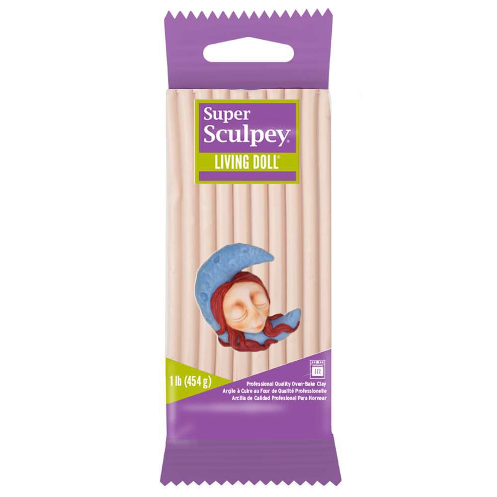 Sculpey Super Living Doll Polymer Clay - Light Color | 454 g | Low Temperature Fired