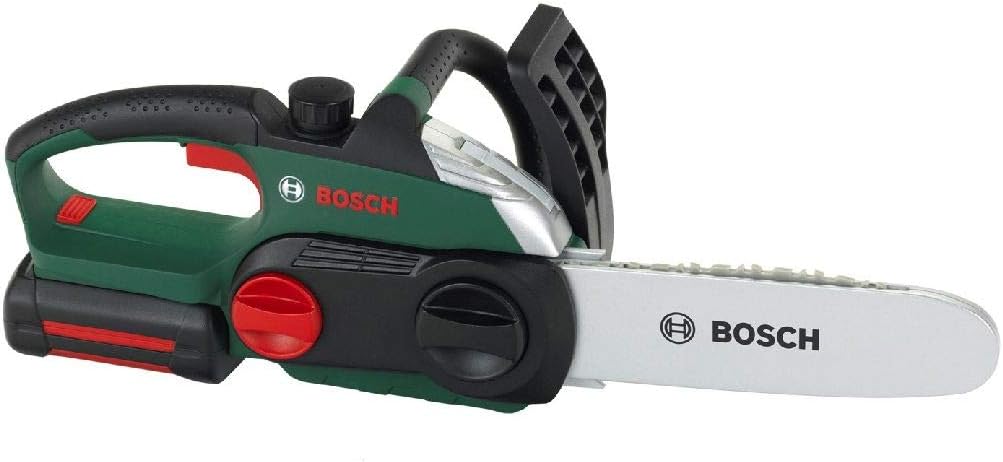 Theo Klein 8399 Bosch Toy Chainsaw - Battery-Powered with Light & Sound Effects for Kids 3+