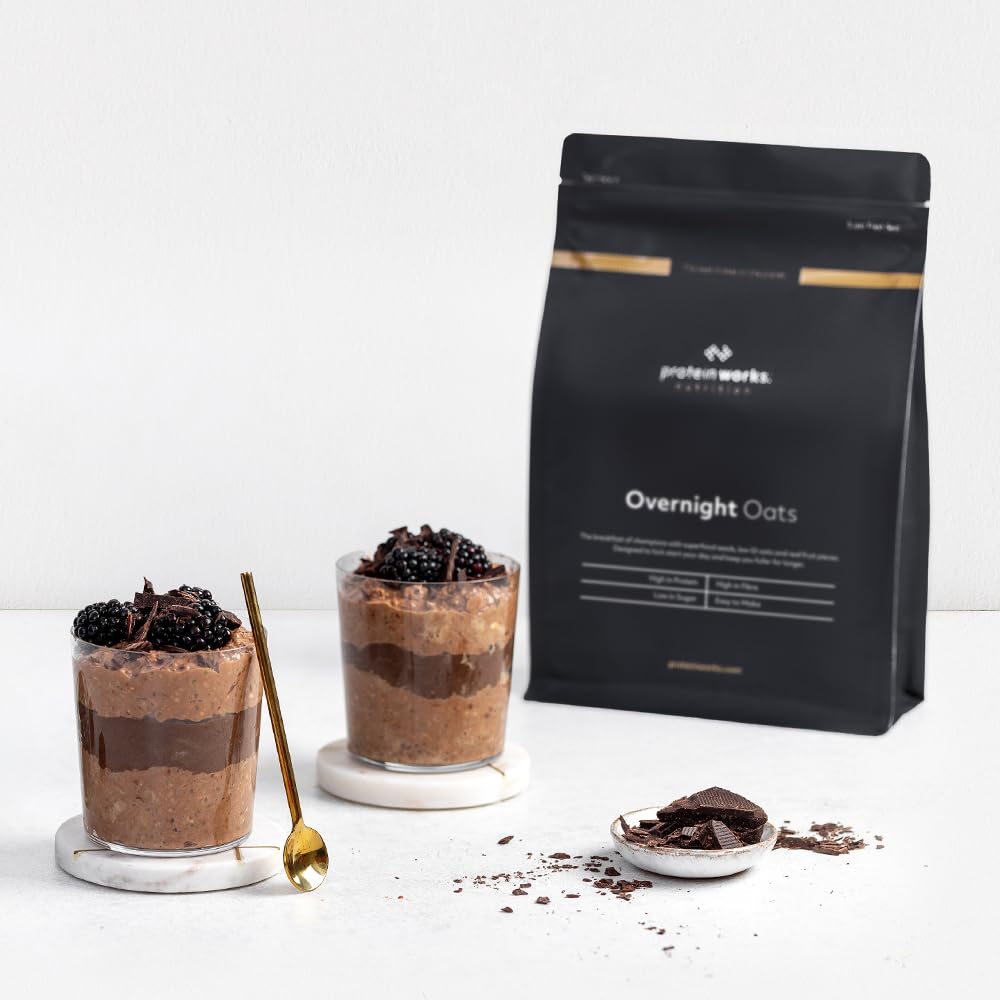 Protein Works Overnight Oats - High Protein Breakfast, Low Sugar, Summer Berries, 1 Kg