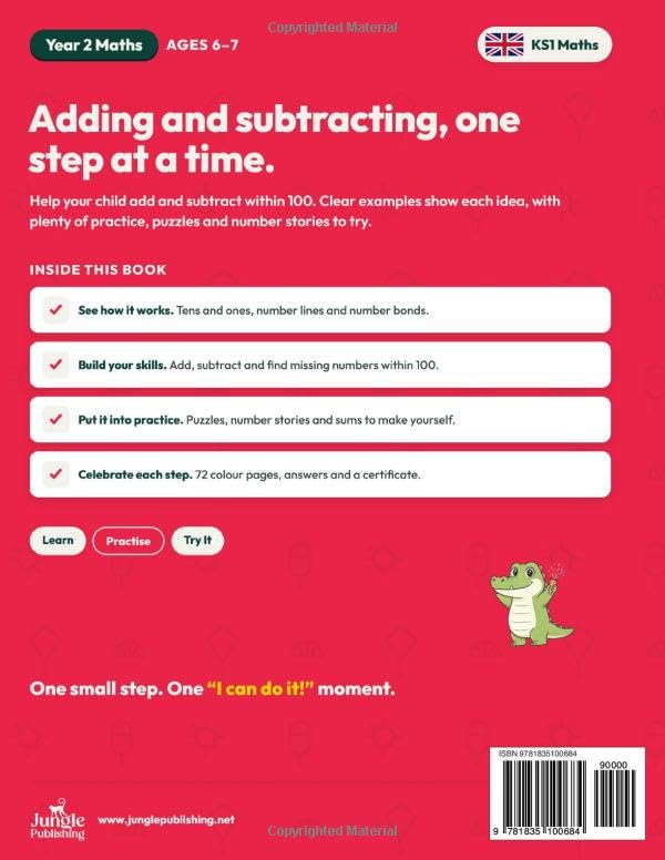 Jungle Publishing - Year 2 Maths Workbook - Addition and Subtraction - Ages 6–7