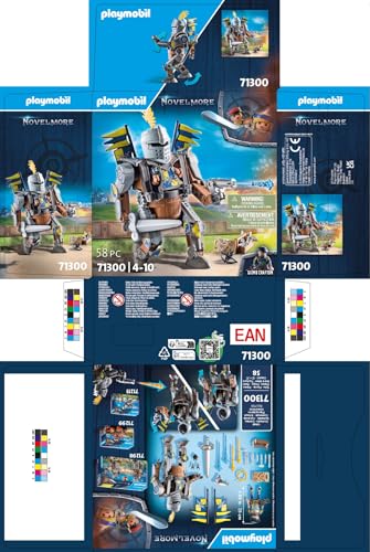 Playmobil 71300 Novelmore Combat Robot Playset - Knight Gizmo Crafton with Action Figure & Accessories, Ages 4+ 8