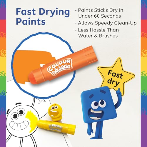 Colour Blocks Stamp & Paint Fun Pack - Arts and Crafts for Kids with Stickers and Activity Book 5