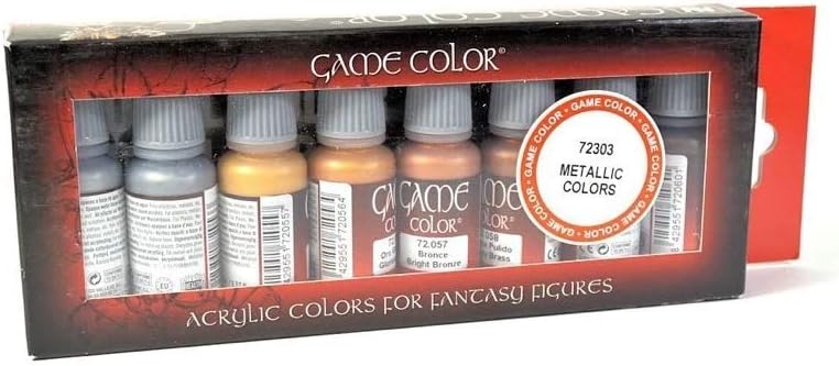 Vallejo Game Metallic Color Set - Waterbased Acrylic Paints for Models 4