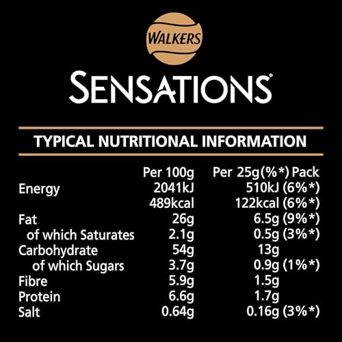 Walkers Sensations Thai Sweet Chilli Multipack Crisps, 5x25g