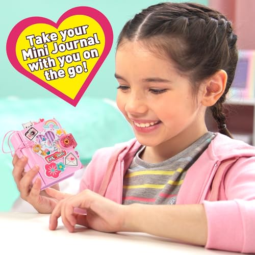 FUNLOCKETS Pink Lockable Mini Notebook with 15+ Surprises, Stickers & Pencil for Girls 6