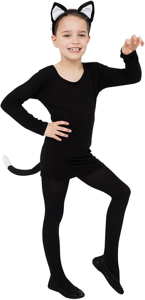 Bristol Novelty Cat Ears and Tail Set - Dress Up Play for Kids