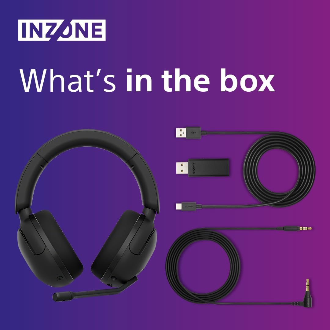 Sony INZONE H5 Wireless Gaming Headset - PC/PS5, 360 Spatial Sound, 28H Battery, Low Latency, AI Noise-Canceling Mic 4