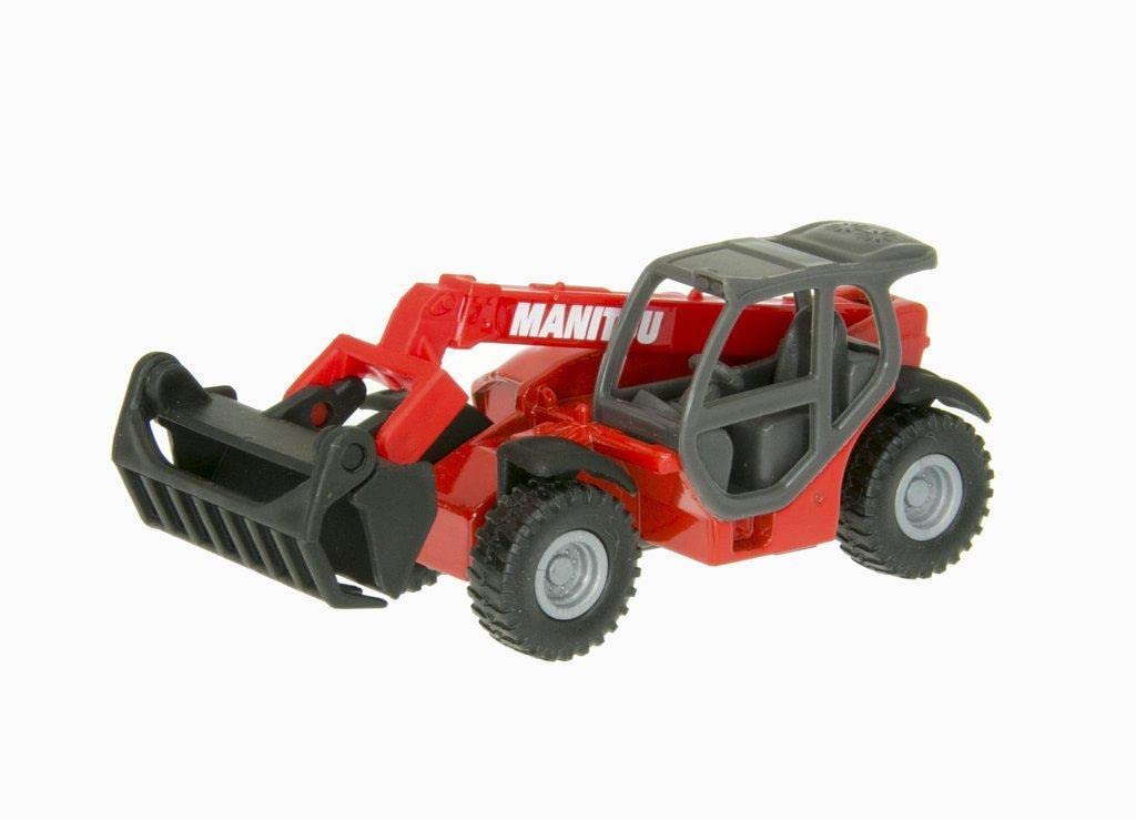 SIKU Manitou MLT840 Telehandler - Movable Loading Arm | Metal/Plastic Construction | Red