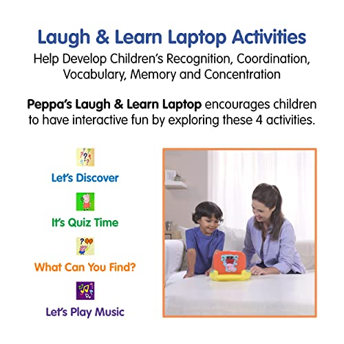 Peppa Pig PP02 Laugh & Learn Laptop - Educational Electronic Toy for Toddlers 2+ 7