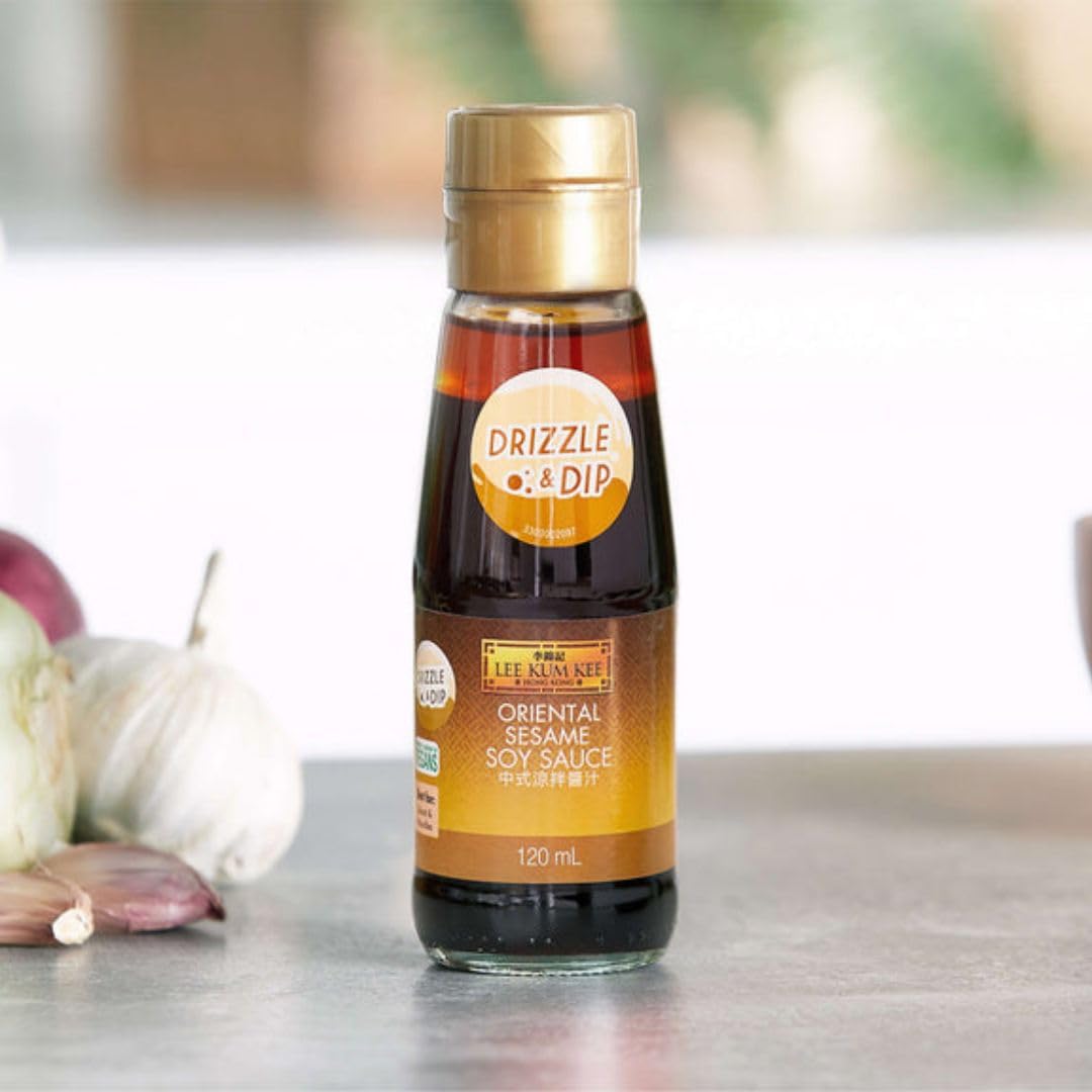 Lee Kum Kee Table Sauce Set – 4×120ml | Oriental Sesame, Hot Chilli, Sweet Soy & Rice Vinegar 4