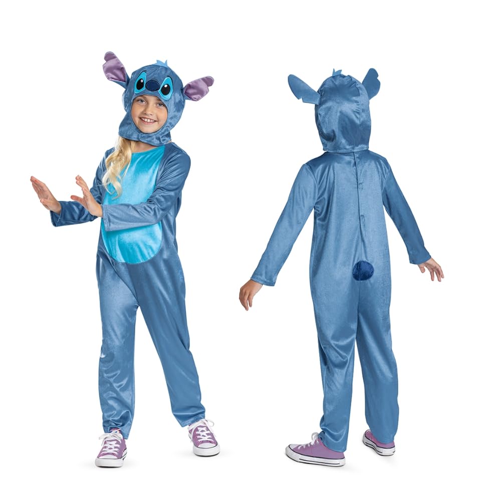 Disguise Disney Lilo & Stitch Stitch Fancy Dress Jumpsuit for Kids | Ages 3-8 Years