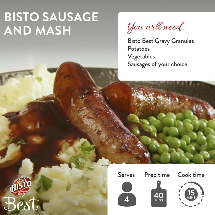Bisto - Best Beef Gravy Granules Made with Real Meat Juice, 230g Jar