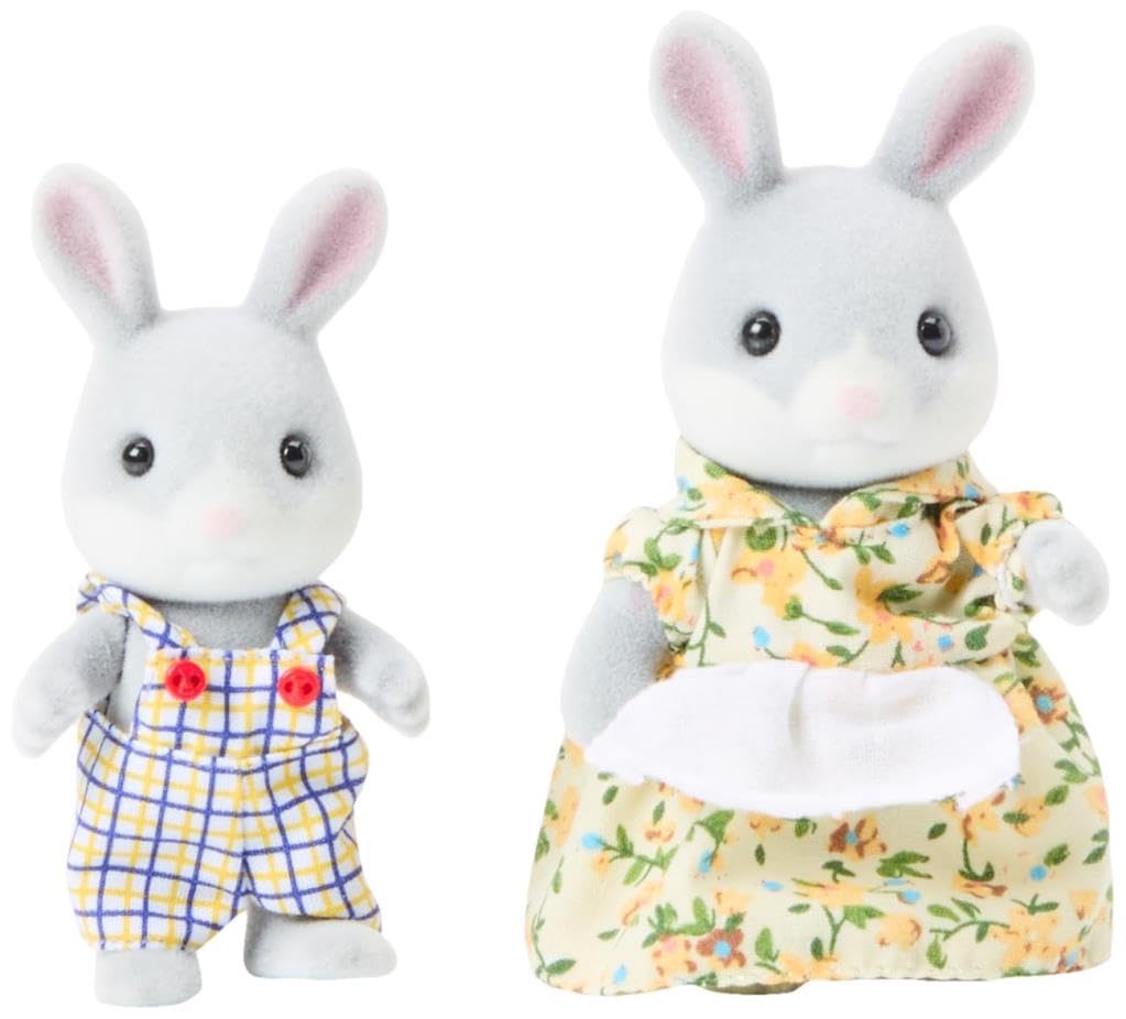 Sylvanian Families Cottontail Rabbit Family - 4-Piece Playset with Removable Clothing 3