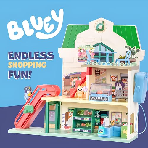 Bluey Supermarket Playset - 3-Level Interactive Play with Exclusive Bluey & Bingo Figures 8