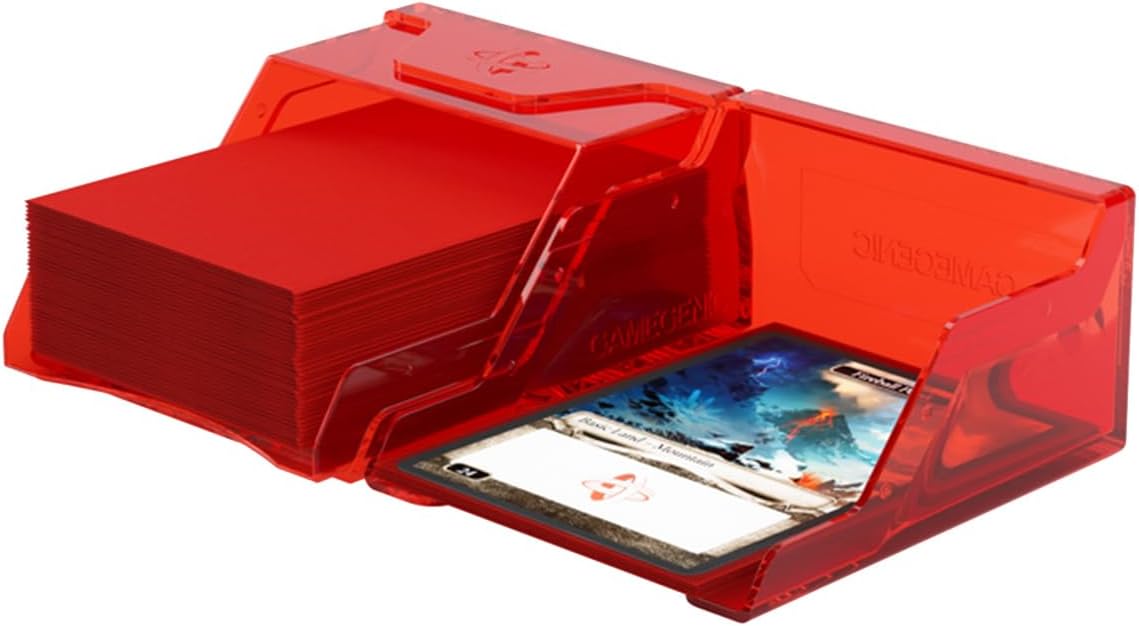 Gamegenic Bastion 50+ Red Deck Box for Double-Sleeved Cards