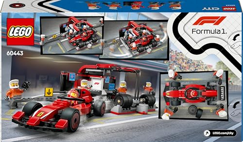 LEGO City F1 Pit Stop & Pit Crew with Ferrari Car Toy - 322-Piece Building Set for Ages 6+ 11